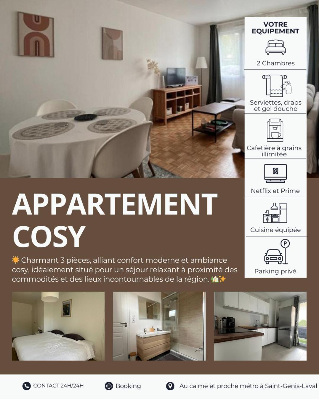Appartement Cosy Et Confortable Saint-Genis-Laval Luaran gambar